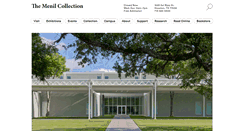 Desktop Screenshot of menil.org